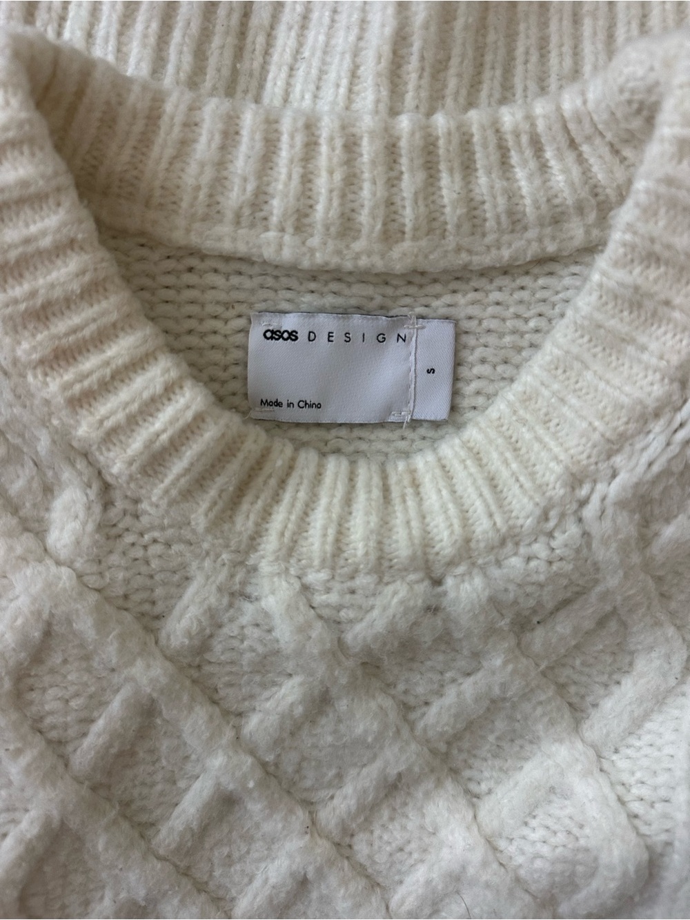 ASOS Cable Knit Oversized Sweater - Picture 3 of 3
